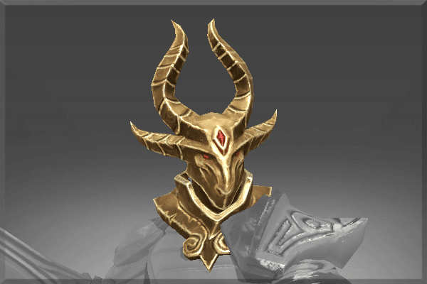 autographed armature of the belligerent ram helm