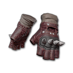 Punk Knuckle Gloves (Red)