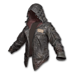 Leather Hoodie (Black)