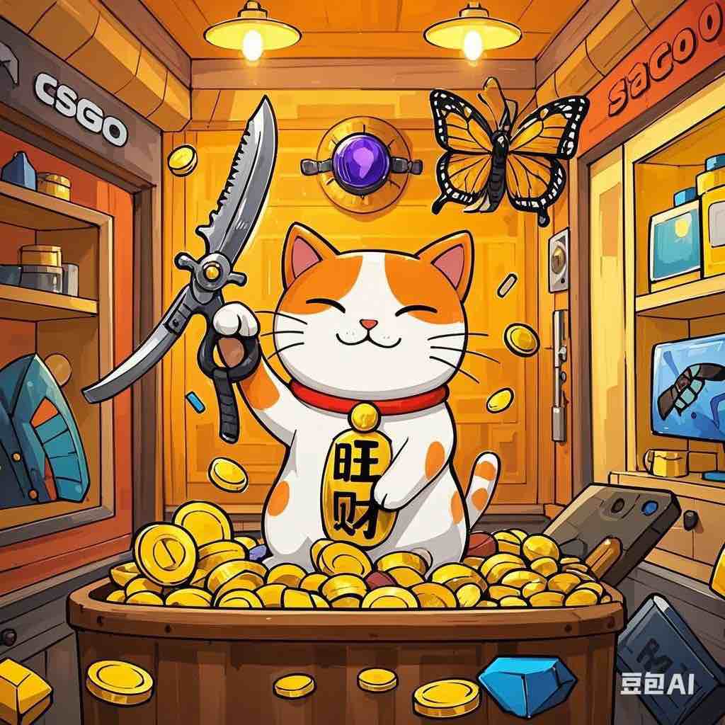 蝴蝶的招财猫