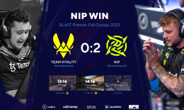 【BLAST秋季小组赛】载物坐牢、宝蓝爆种 NIP爆冷击败Vitality率先拿下秋决资格_c5game
