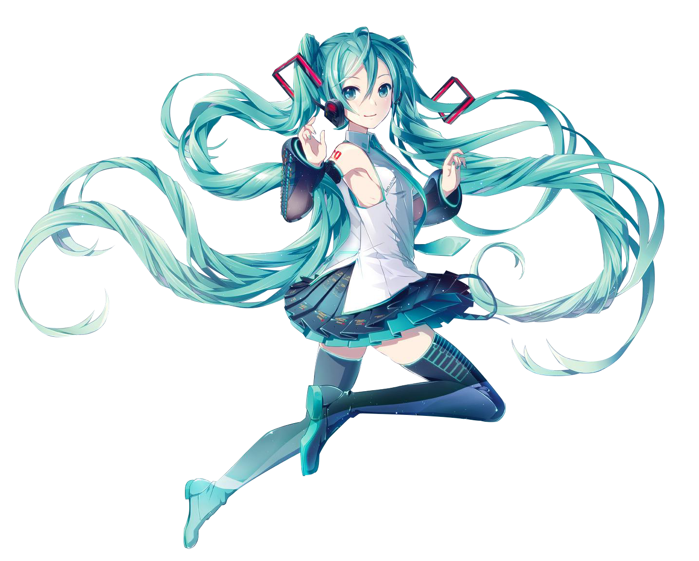 初音侧面
