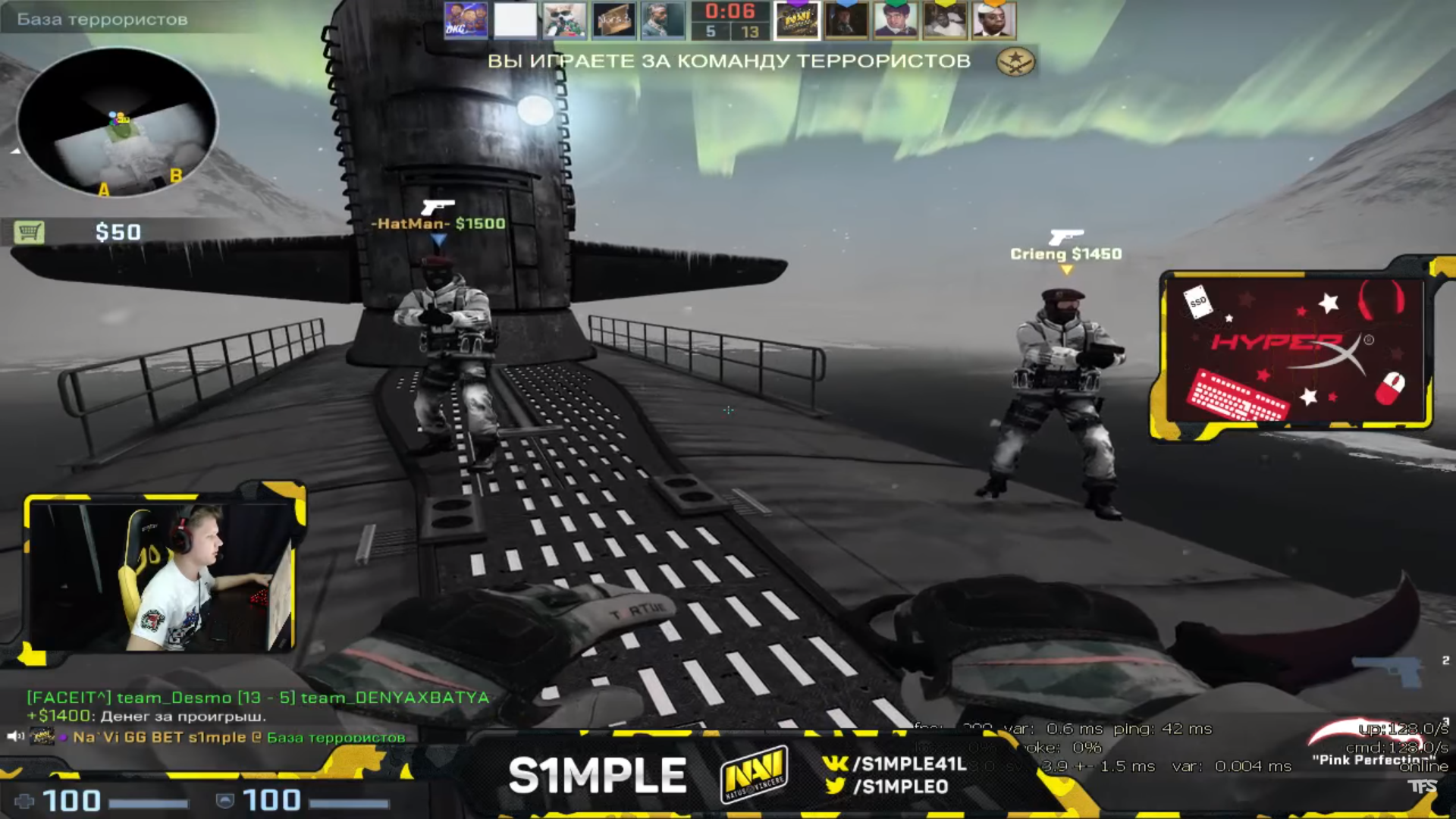 s1mple在FACEIT尝试新地图