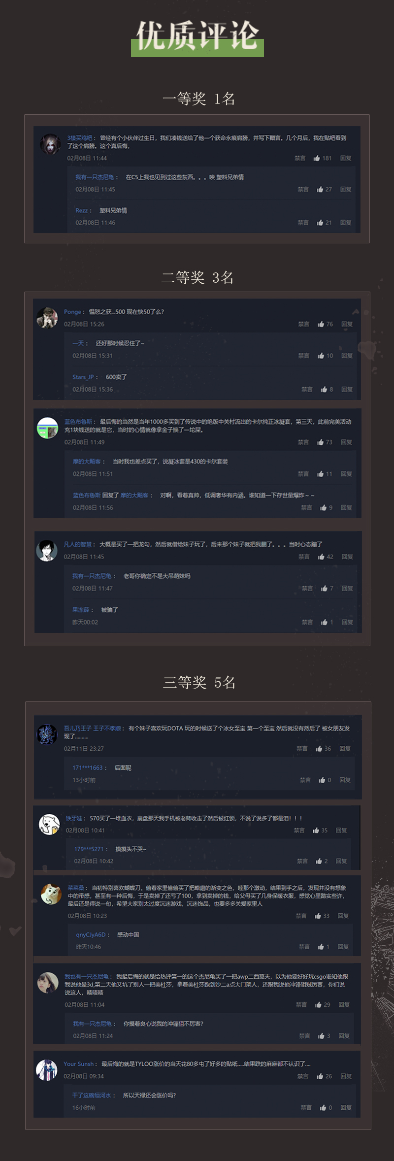 资讯活动 获奖名单