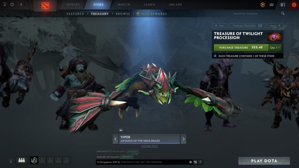 Valve Dropped The Latest Dota 2 Chest The Treasure Of The